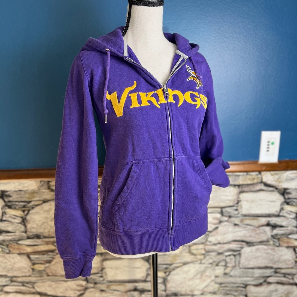 Small Nike Minnesota Vikings Purple Zip Hoodie